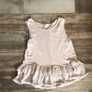 Umgee double tier ruffled hem tank
